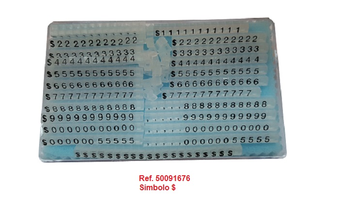 Marcaprecios 5x4 mm. glass / negro